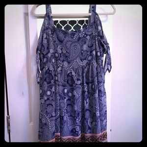 Skies Are Blue off the shoulder dress